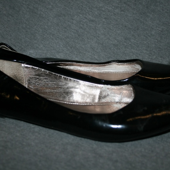 steve madden black patent leather flats